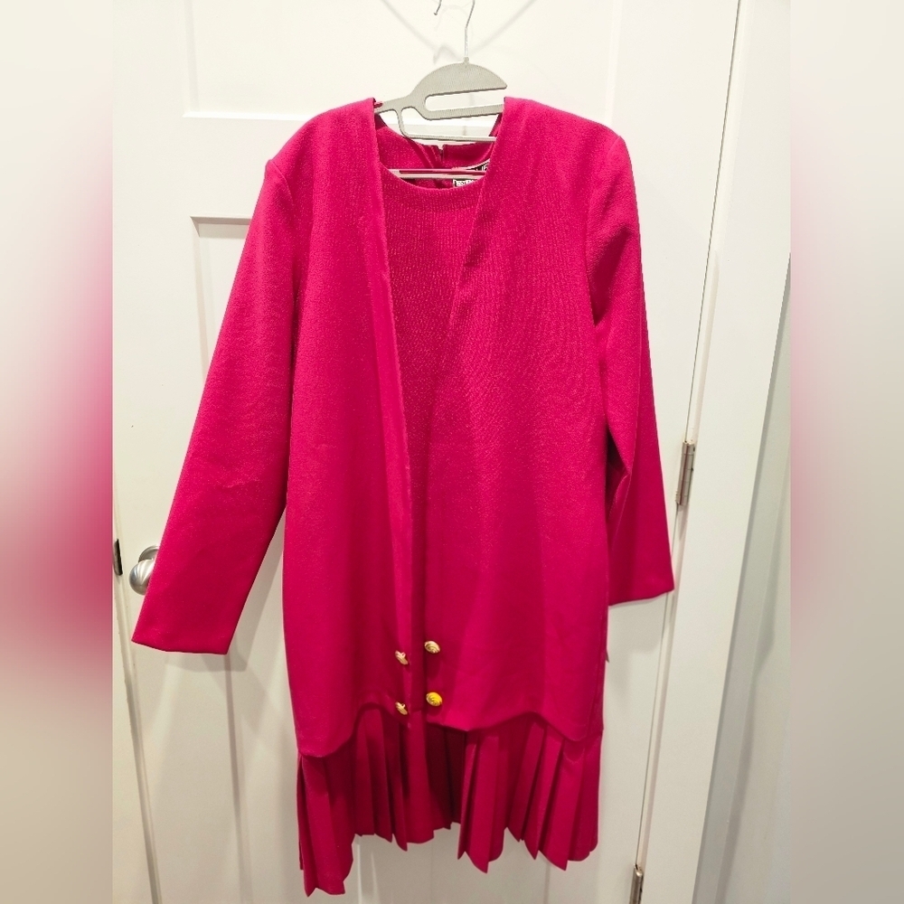 Karlie Collection Vintage Pink Pleated Hem Dress Size 12